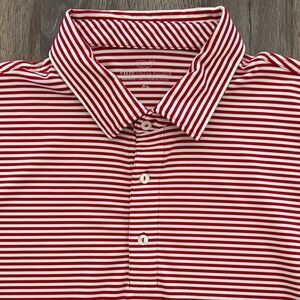 Vineyard Vines Red/White Stripe Men’s Polo XL